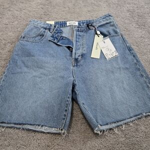 Rollas Classic Straight High Rise Womens 90s Relaxed Shorts Blue Size 30/12